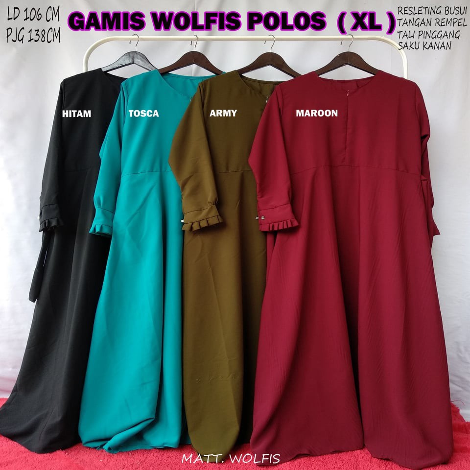 GAMIS POLOS WOLFIS REMPEL TANGAN