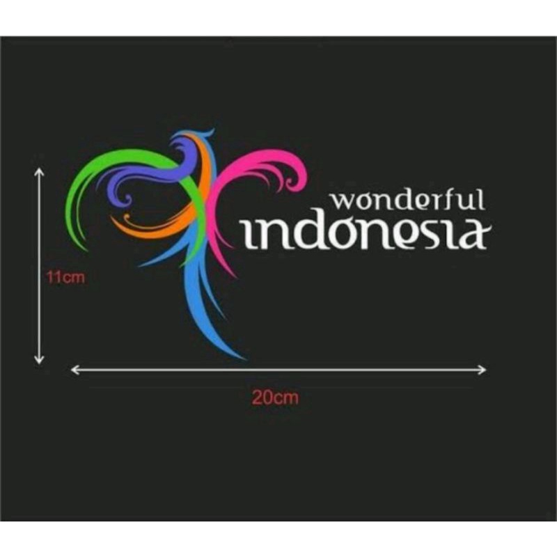 stiker pesona indonesia/wonderfull indonesia