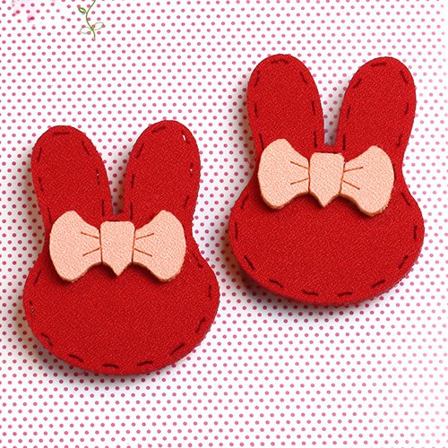 LRC Aksesoris Rambut Fashion Bowknot Decorated Rabbit Ears