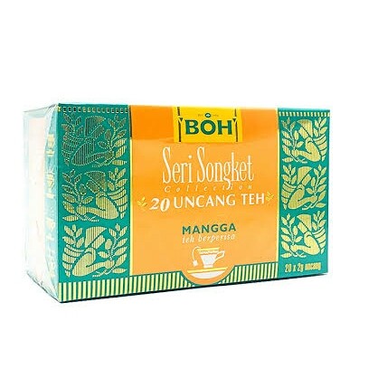 

boh seri songket mango tea box isi 20 bags | teh | minuman | herbal