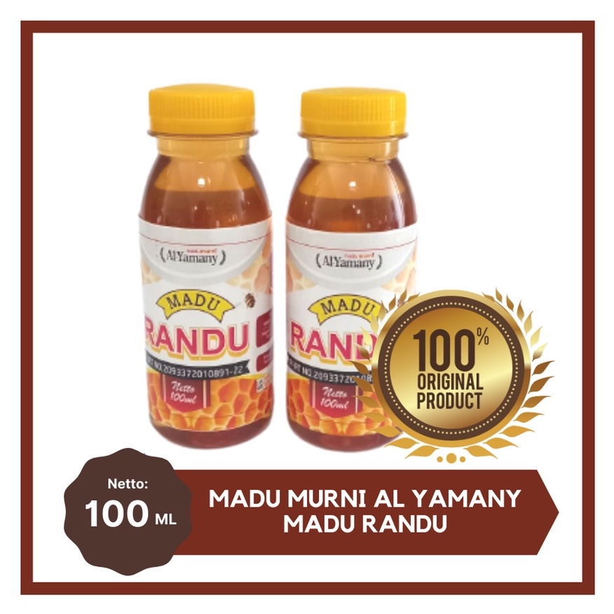 

MADU RANDU ASLI MADU MURNI AL YAMANY RANDU ALFA ZAHRA 100 ML MADU KEMASAN KECIL