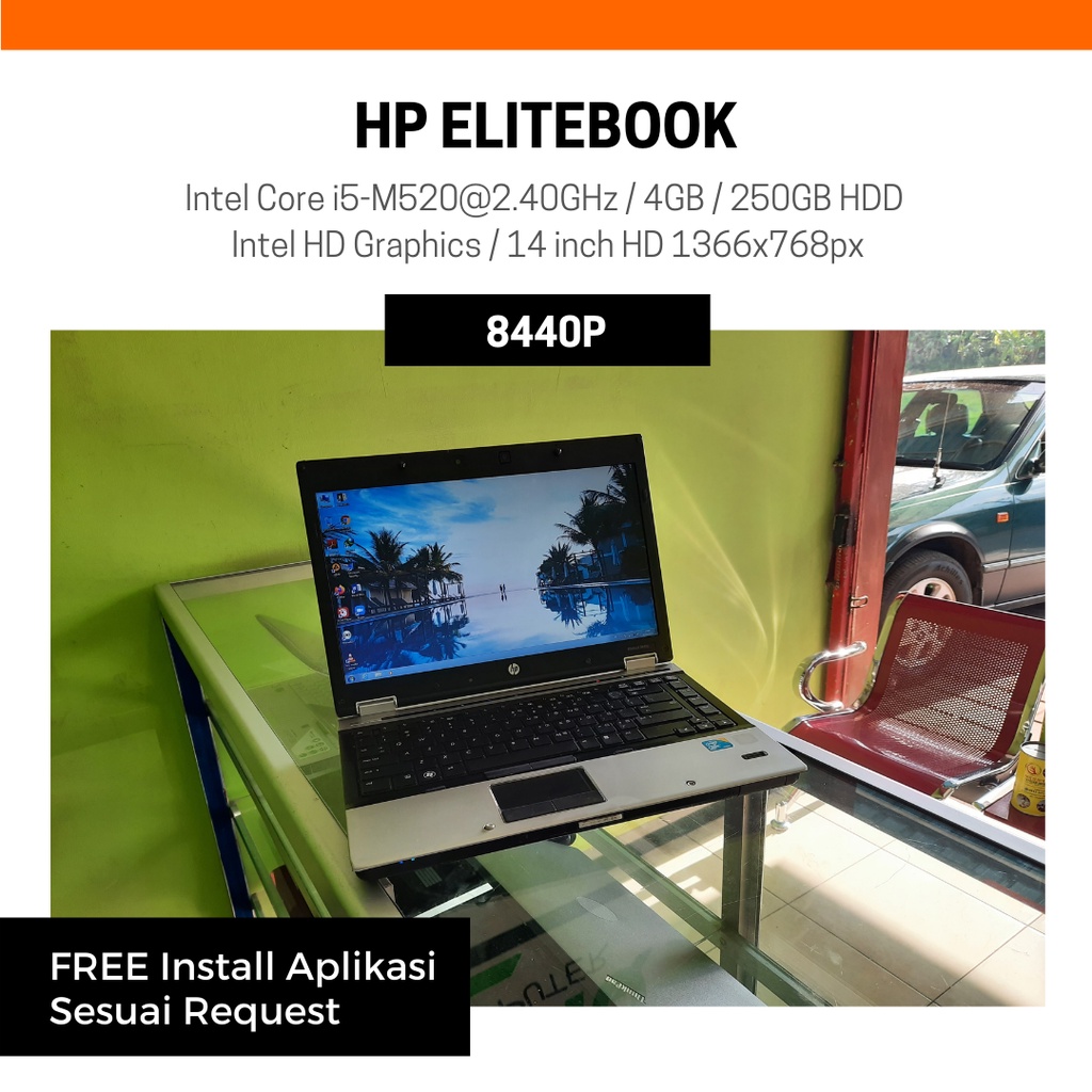 Laptop HP Elitebook 8440P Core i5 SECOND MURAH