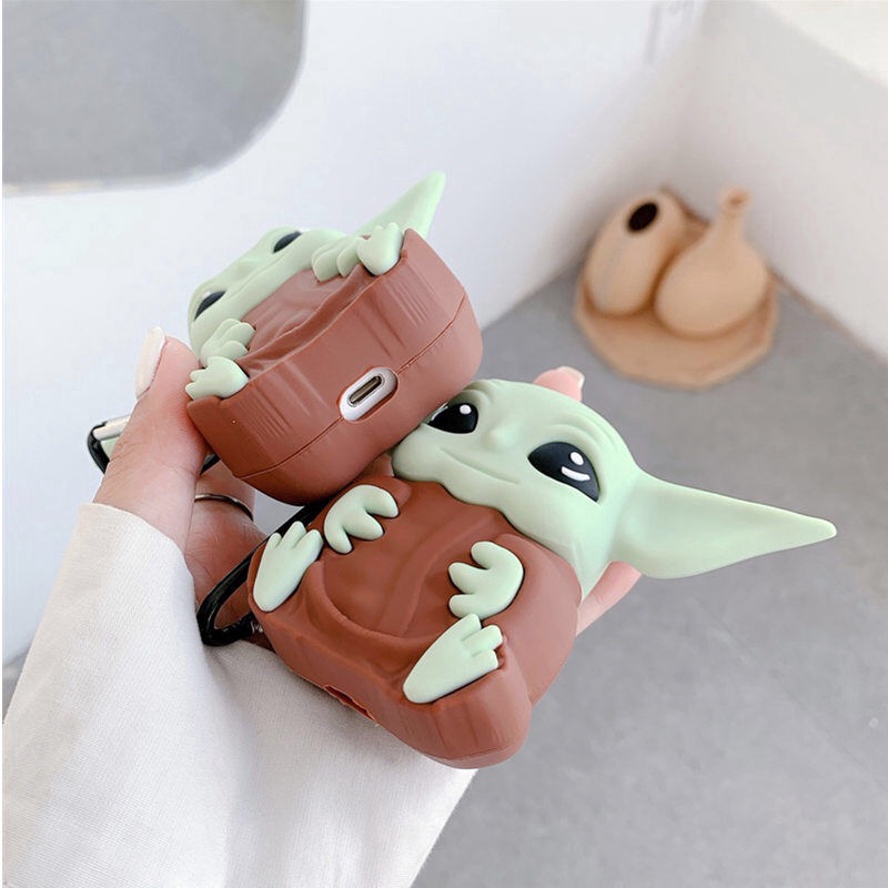 Case Airpods Pro Airpods Gen 1 2 Star Wars Yoda Shockproof Portable Earphone Penutup Silikon Lembut Shopee Indonesia