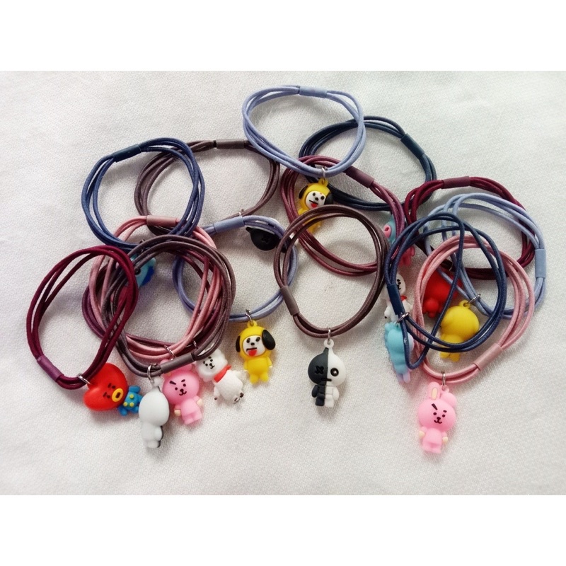 Gelang BTS Ikat Rambut 2In1 Seri BTS