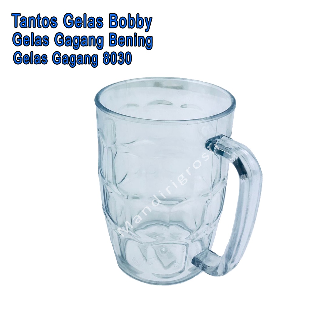 Gelas Bobby *Tantos * Gelas Bening * Gelas Gagang 8030