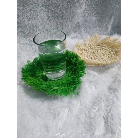 Terbaru PLACEMATE rumbai serat pohon gajih uk 50cm