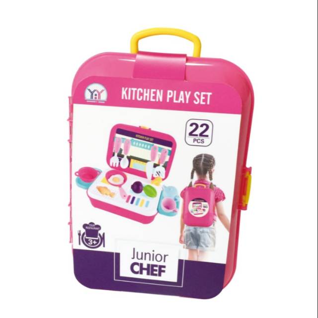 Junior Chef Mainan Kitchen Backpack Anak atau Mainan Masak masakan anak