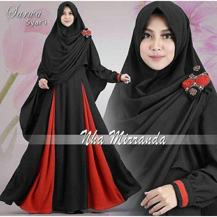 NISSA SABYAN  Gamis / Baju Wanita Muslim Sarwa Syari