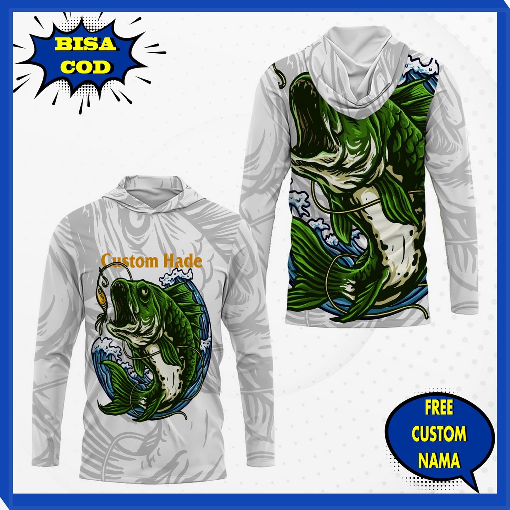 New Design Hoodie Kaos Jersey Mancing Fishing Team Kaos Mancing Lengan Panjang Custom Fullprint Shopee Indonesia