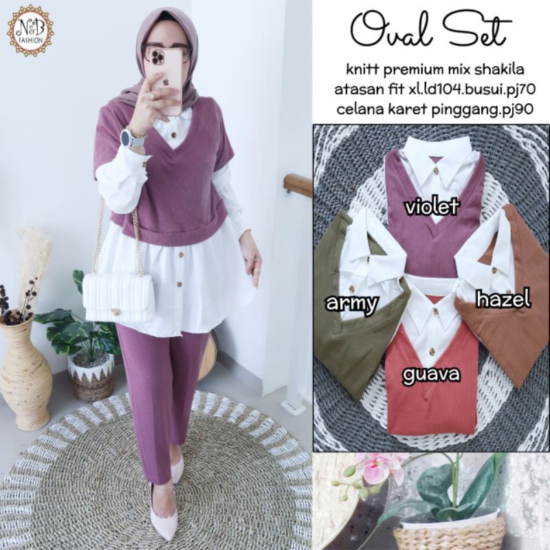 Oval Set By N&B Fashion