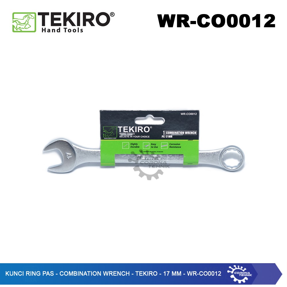 WR-CO0012 - Kunci Ring Pas - Combination Wrench - Tekiro - 17 mm