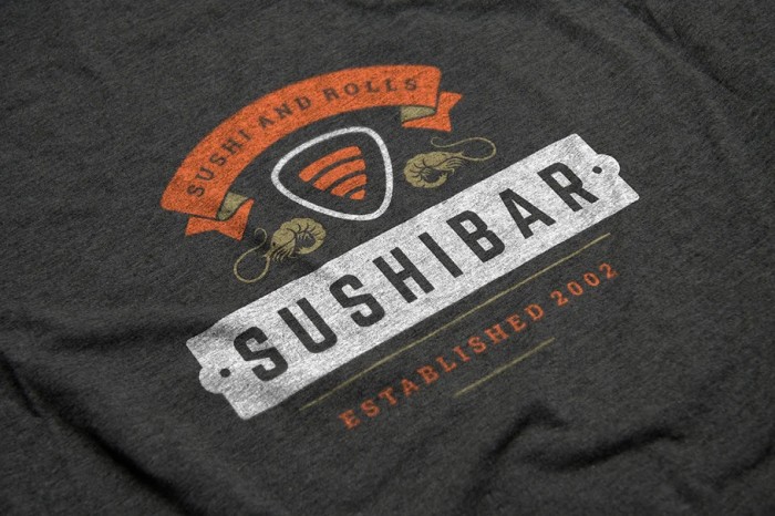 Sushi Bar Logos And Badges Templates - Photoshop &amp; Illustrator