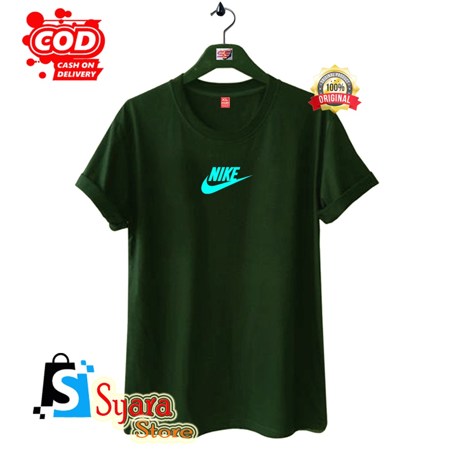 Kaos Distro // Kaos Nike_Baby Blue // Baju Kaos Pria Pakaian Pria & Wanita Kaos Distro Murah // Tshi