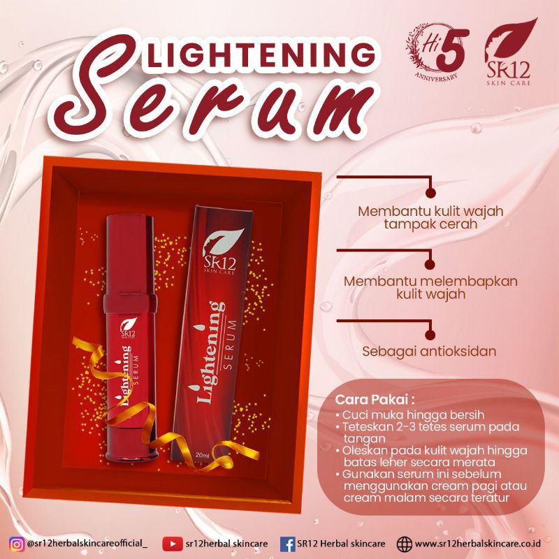 Serum Lightening sr12 / Penghilang Flek hitam