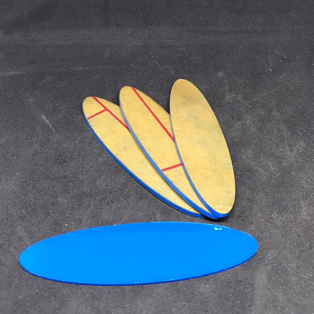 

Bahan Akrilik Nama Dada 8x2,2cm Name Tag Oval Warna BIRU Acrylic