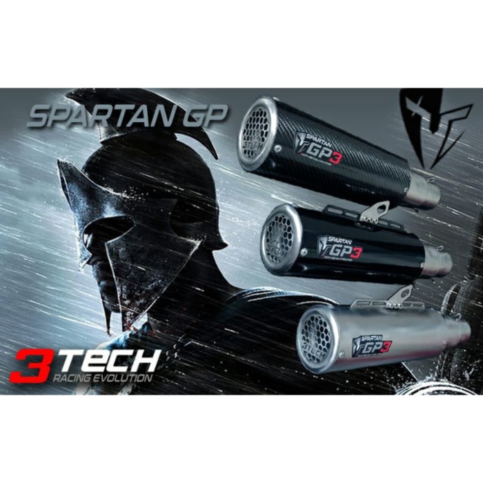 ⭐COD AKTIF⭐ Knalpot Spartan R/GP 3 Suara Fullsystem Motor 150cc