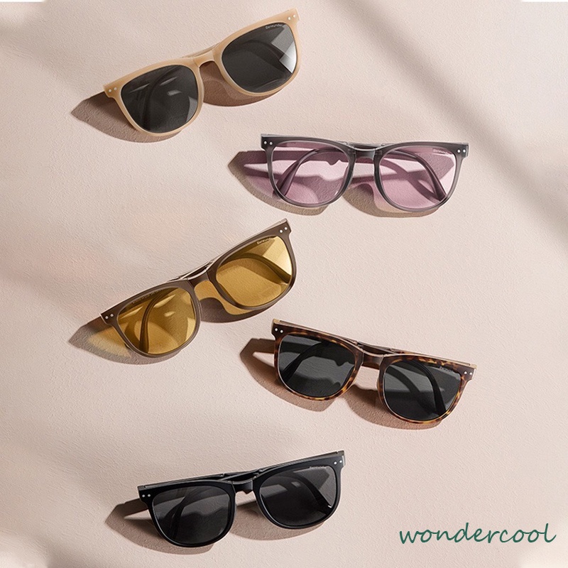 Kacamata Hitam Terbaru Bisa Di Lipat Sunglasses Anti-Uv Wanita Pria Import Kacamata Fashion-Won