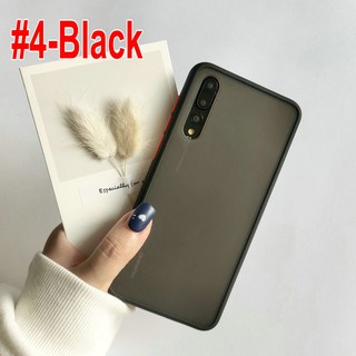 Casing Huawei Y7A Y6P 2020 Y9s Nova 5T 3i Y9 Prime Y7 Pro 2019 Y5 2018 P20 P30 Pro Lite Honor 8A 7S 20  Frosted Soft Case-#04 Black