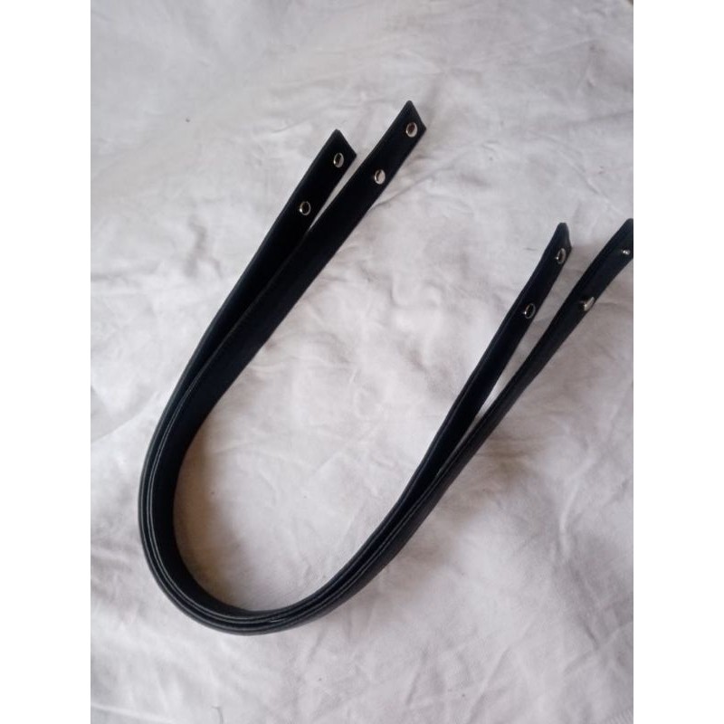 Handle TOTE bag Paku Keling 1 pasang semi kulit /tali tas bahu