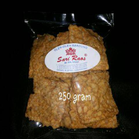 

TEMPE GORENG ORIGINAL 250gr SARI RAOS