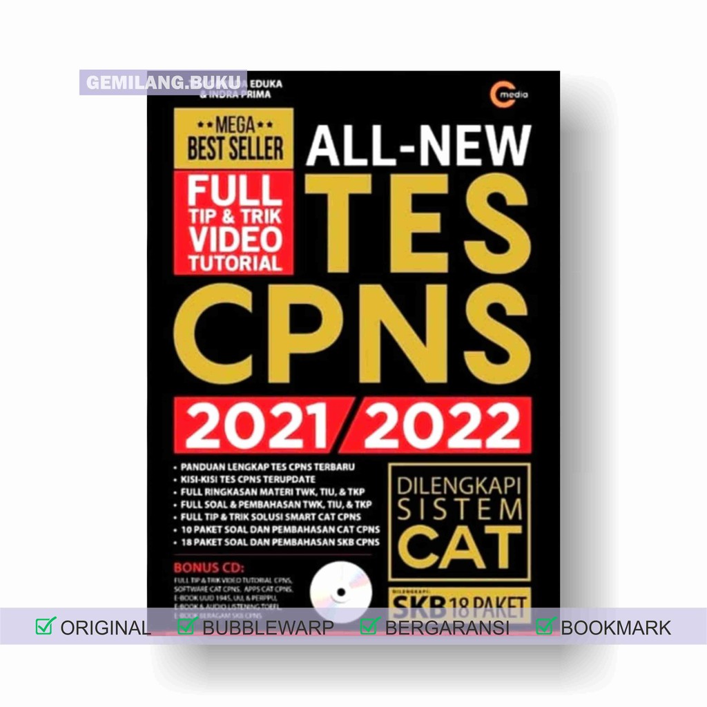 ALL-NEW TES CPNS 2021/2022 DILENGKAPI SISTEM CAT SKB 18 PAKET