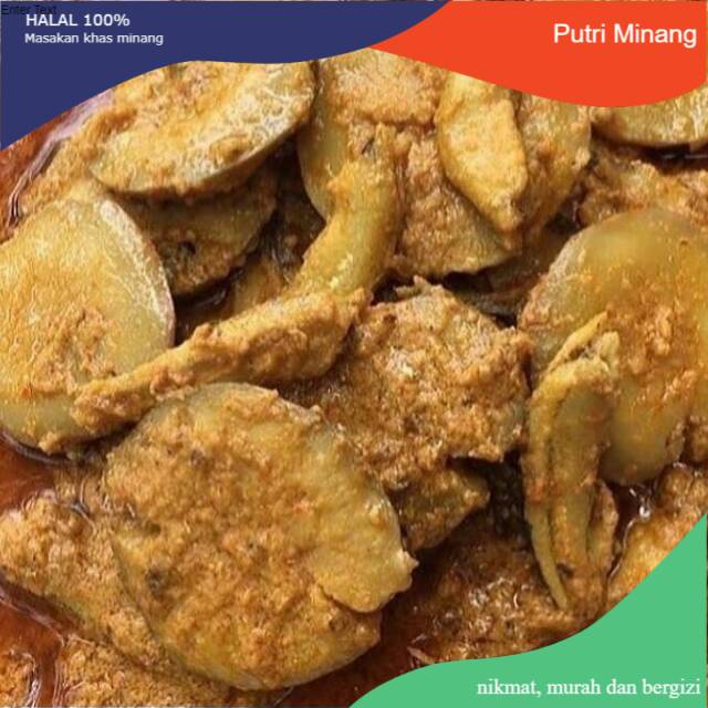 

RENDANG JENGKOL PADANG full bumbu dan rempah khas minang 300gr - Putri Minang