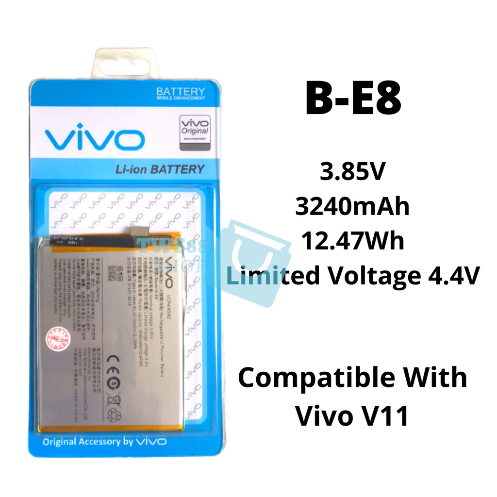 Baterai Batere Battery Vivo V11 original B-E8