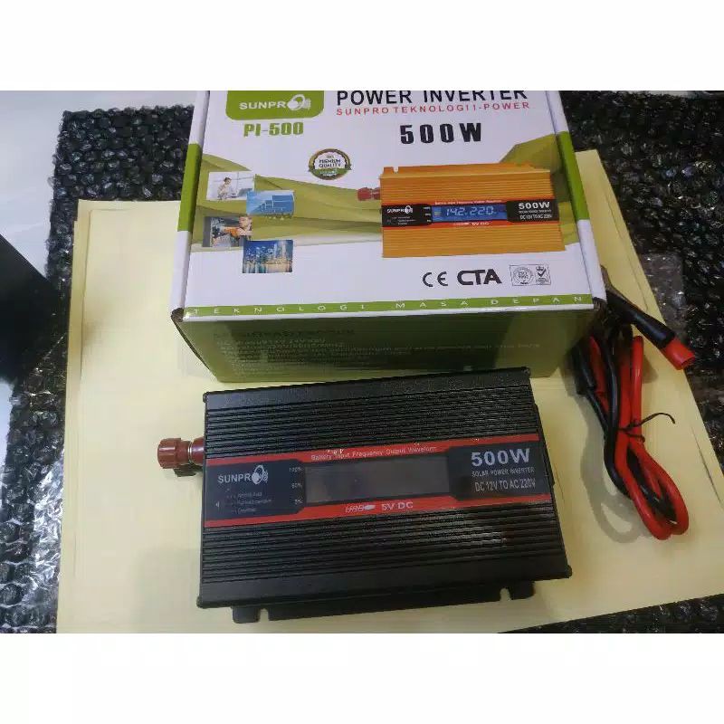 Power Inverter Digital  500W Sunpro PI-500 Inverter 500 Watt