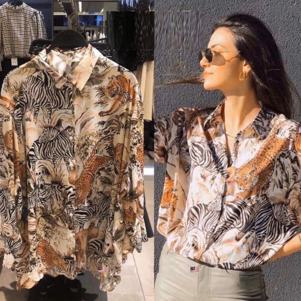 4748 KEMEJA SAFARI OVERSIZED SHIRT PREMIUM IMPORTIR FASHION TERMURAH BAJU Impor GROSIR MURAH IMPORT