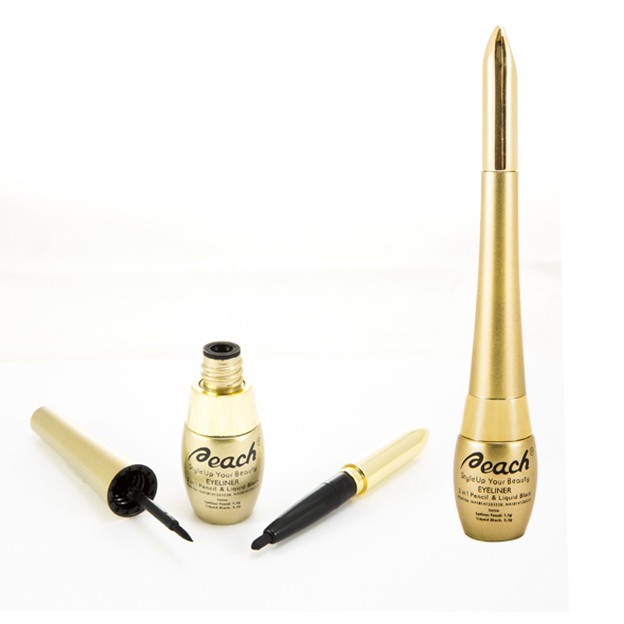 PEACH EYELINER waterproof / eyeliner kuas / eyeliner spidol