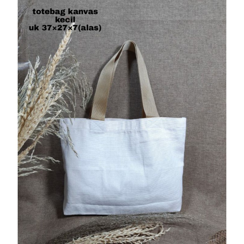 TOTEBAG KANVAS POLOS KECIL / TAS BELANJA KANVAS LANDSCAPE