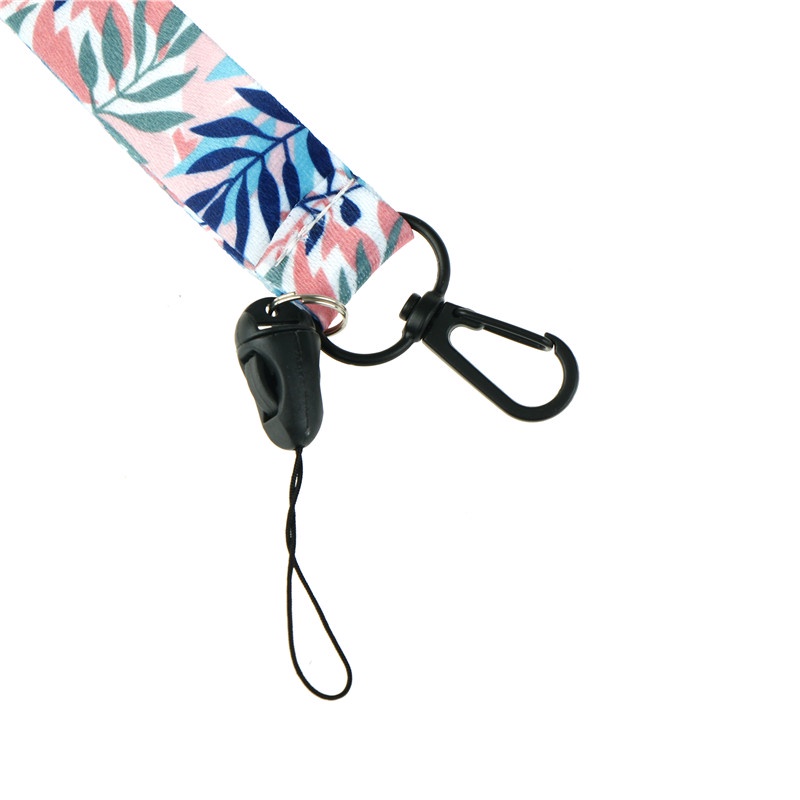 Tali lanyard Leher holder Kartu id / Handphone Diy Bentuk Daun