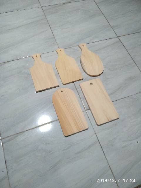 Talenan Kayu Pinus mini 23 x 12 MURAH TEBAL / Wooden Cutting Board