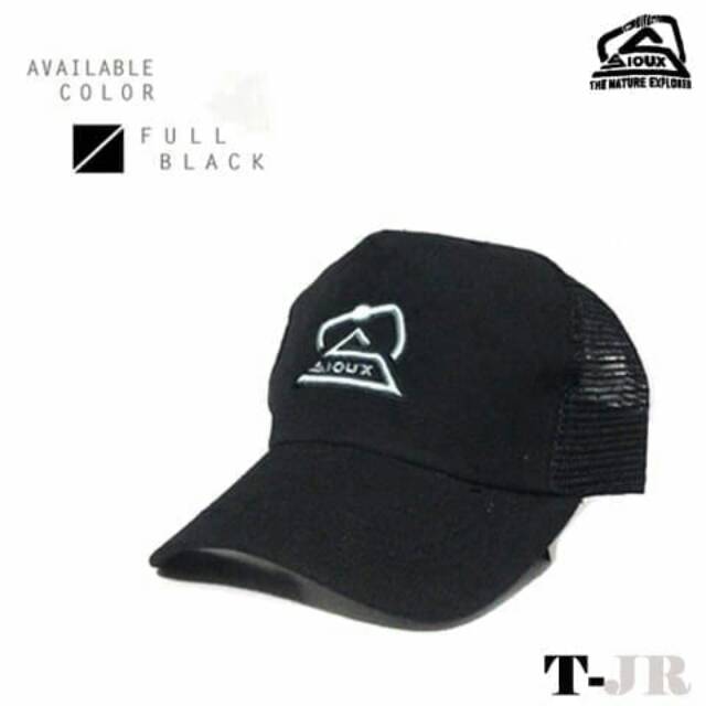 Topi shioux jaring full black