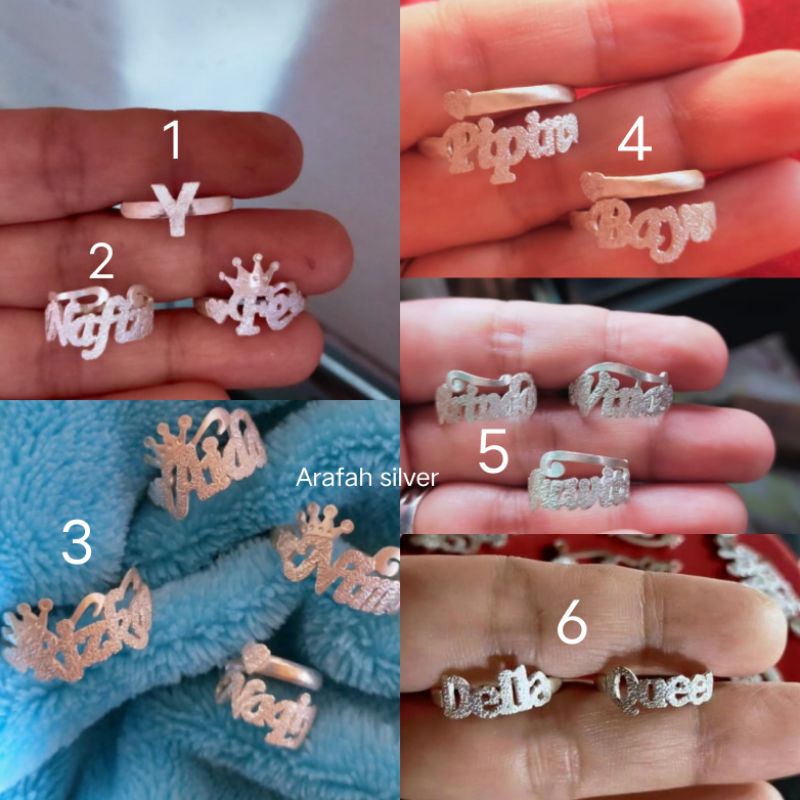 cincin nama perak
