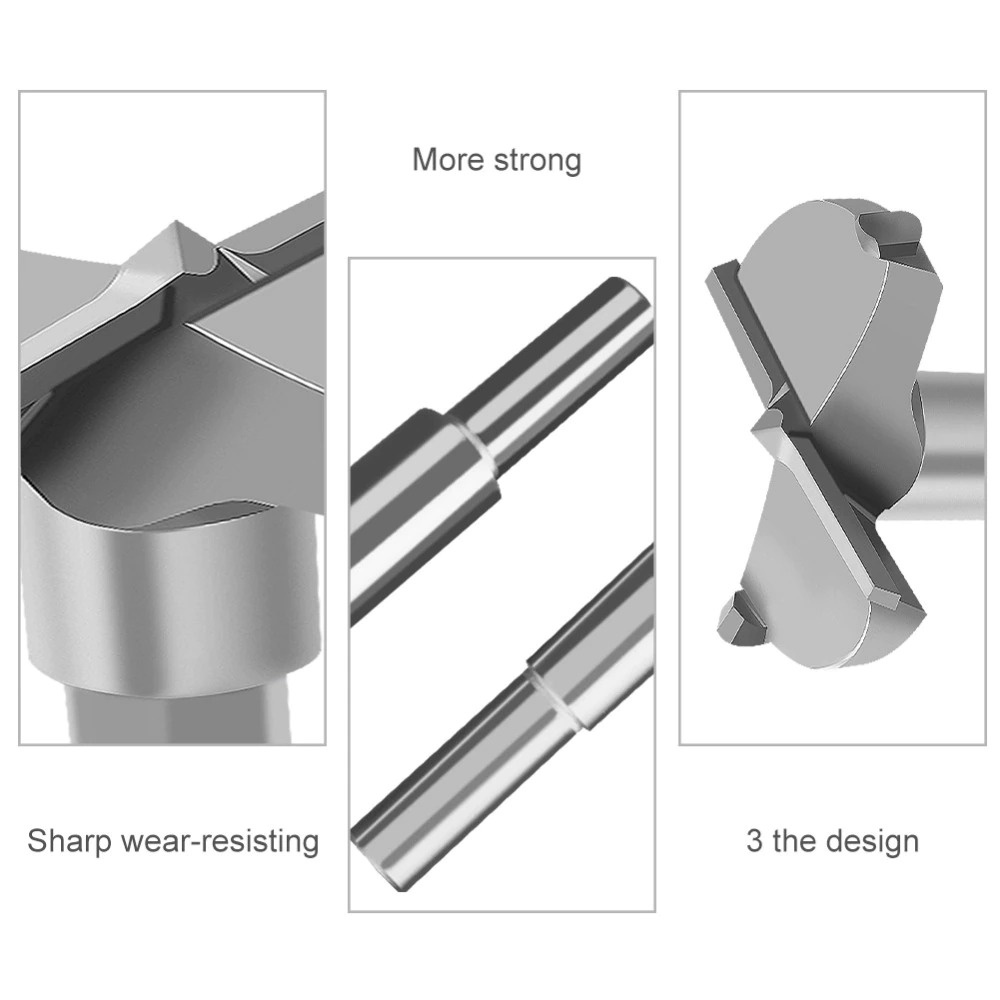 Mata Bor Pelubang Kayu Wood Forstner Drill Bit - 430 - Silver