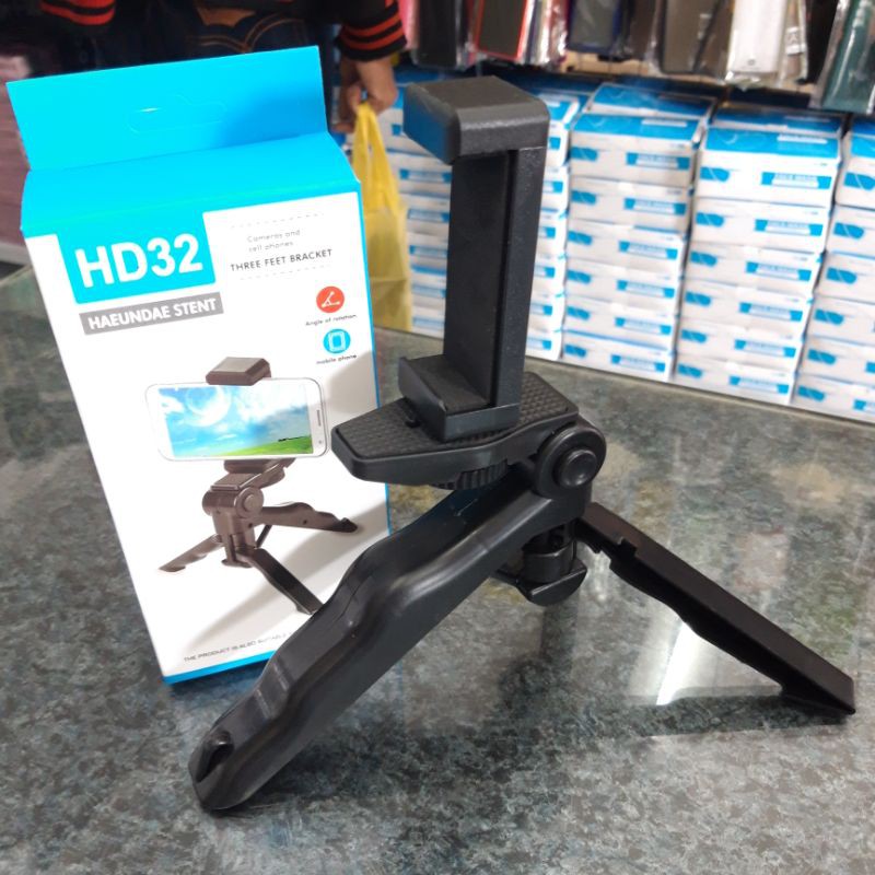 Tripod Mini HD32 Phone Holder untuk Vlog jogya (wajib belanja bubble)