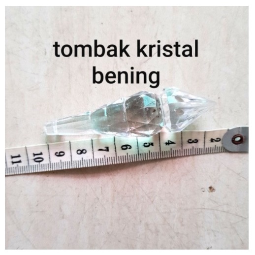 Mote Tombak Kristal Bunga Bening 1pon