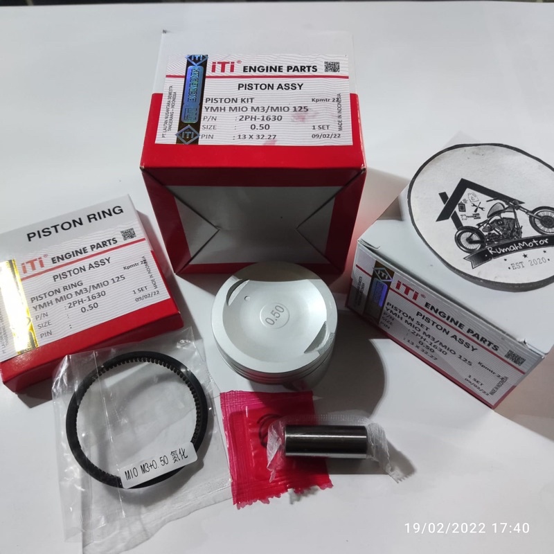 Piston Kit Seher Yamaha Mio M3 Mio 125 MIOM3 MIO125 KUALITAS SUPER Oversize 50