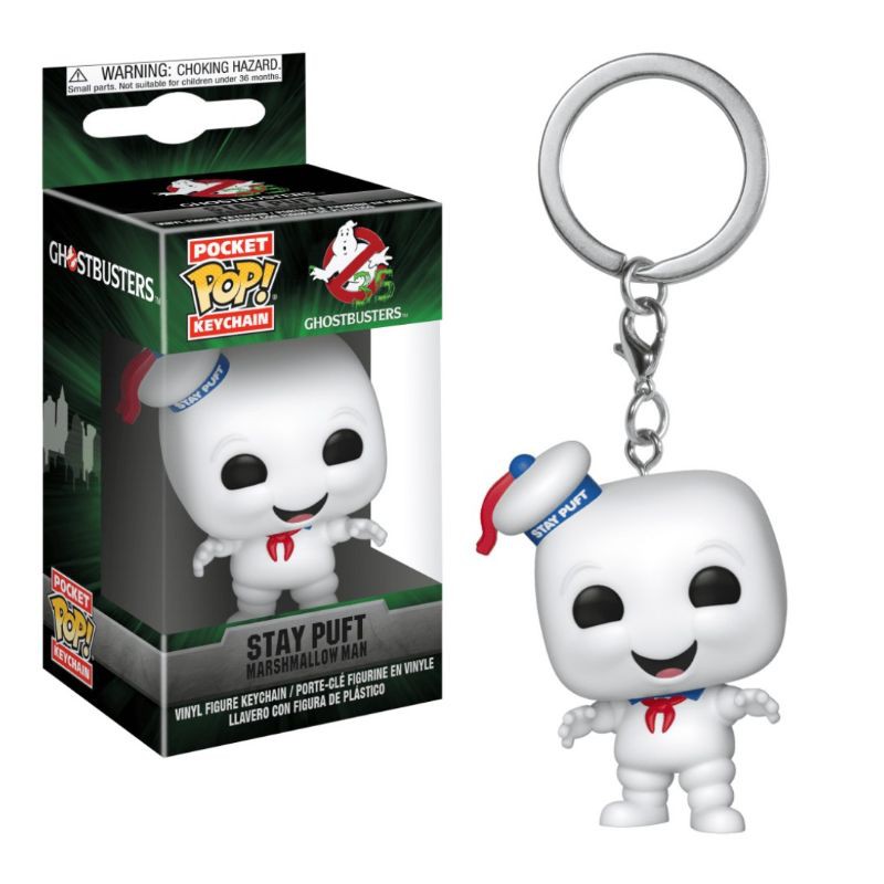 FUNKO POP KEYCHAIN GHOSTBUSTER STAY PUFT MARSHMALLOW MAN GANTUNGAN KUNCI FIGURE ORIGINAL