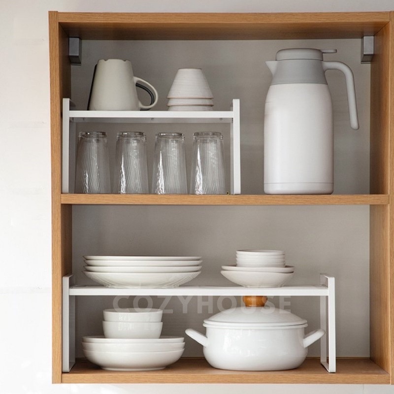 COZYHOUSE HESLA SINGLE Kitchen Shelf Organizer Rack | Rak susun lemari kabinet | Rak tingkat besi