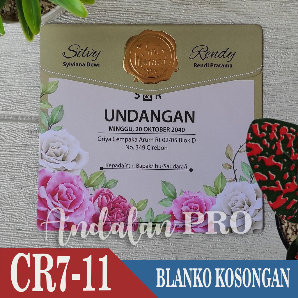 CR7 11, Blanko Kosong - Blanko  Undangan Kosongan Harga Distributor