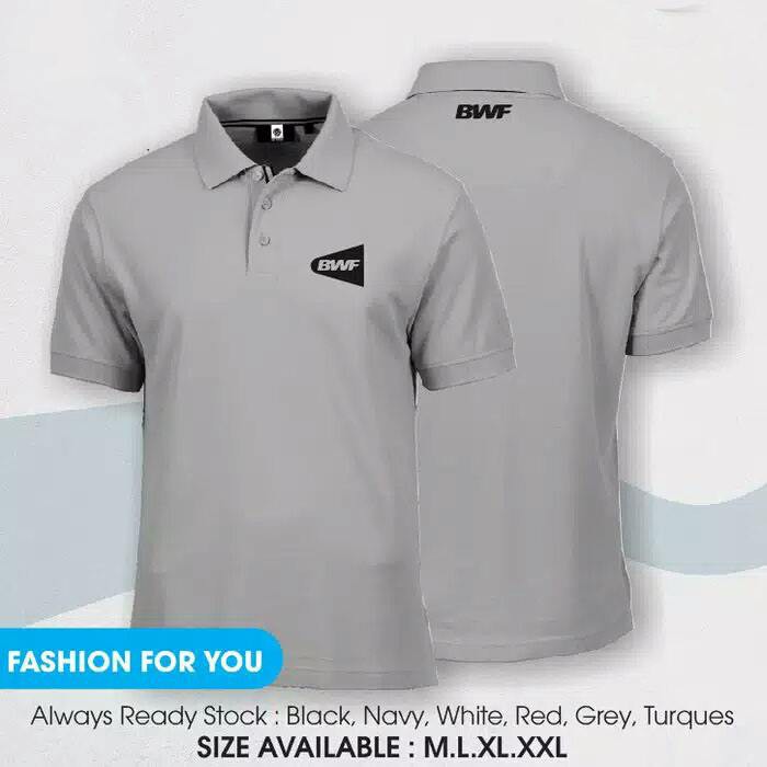 polo shirt bwf badminton / kaos kerah bwf badminton