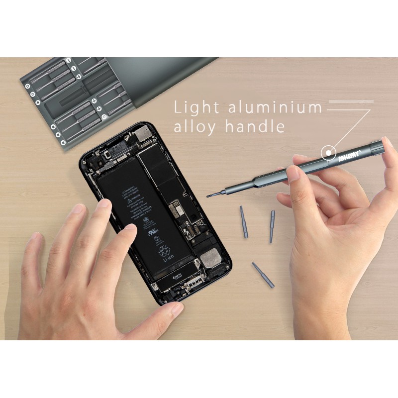 Jakemy 24 in 1 Obeng Set Premium Repair Tools Kit Smartphone - JM-8168 Original