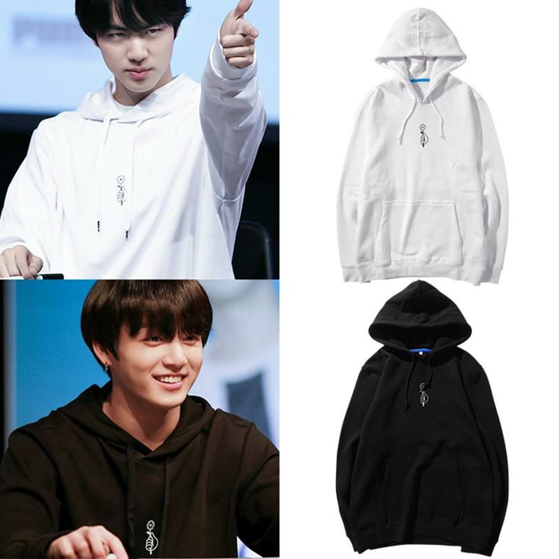 S - XXXXXL(6XL) Hoodie AUTUMN JUNGKOOK Jaket Sweater B T S Flower BigSize OVERSIZE Sweatshirts Pria Wanita Jumbo