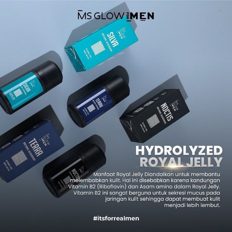 NATURAL DEODORANT MS GLOW FOR MEN / DEDORANT MS GLOW FOR MEN