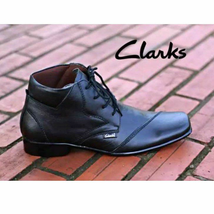 Sepatu Pantofel Kulit Pria Kerja Kantor Formal Tinggi Tali Hitam Dinas Murah Berkualitas