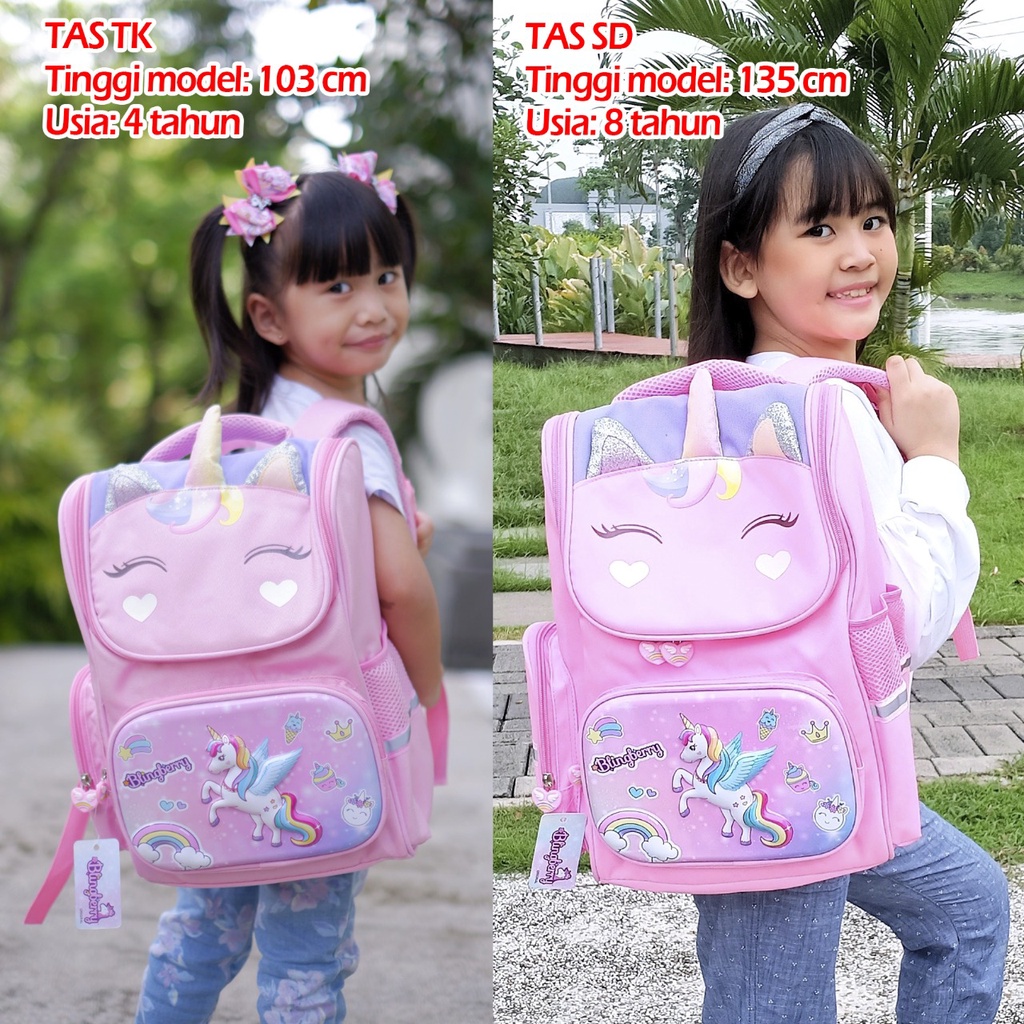 Tas Ransel Sekolah UNICORN Anak SD anak TK tas sekolah Tas Blingberry Original Tas Blingberry anak perempuan tas sekolah unicorn ransel