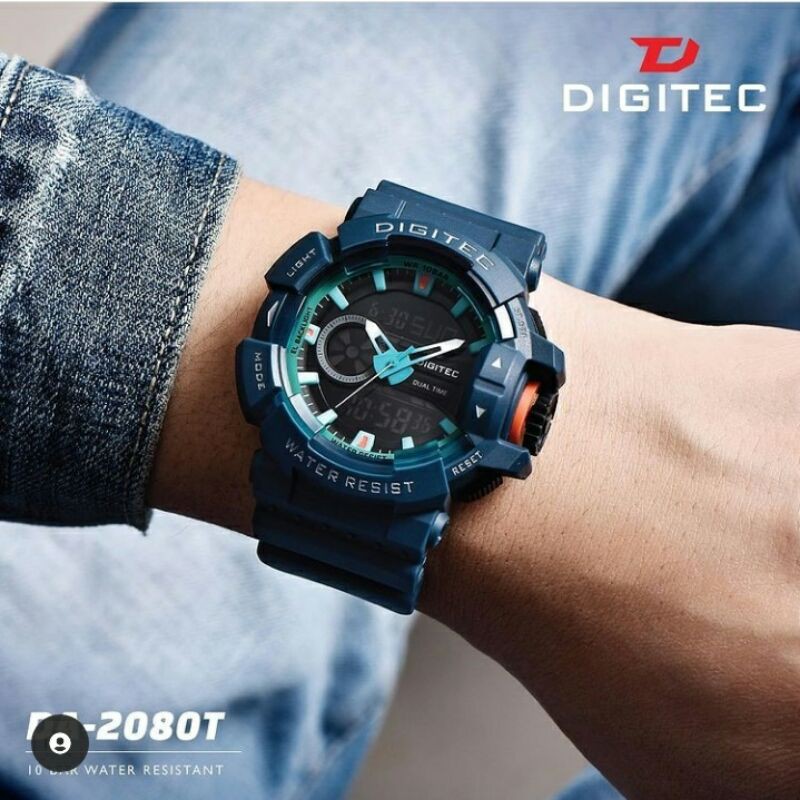 Jam tangan pria Digitec DG 2080 original tahan air