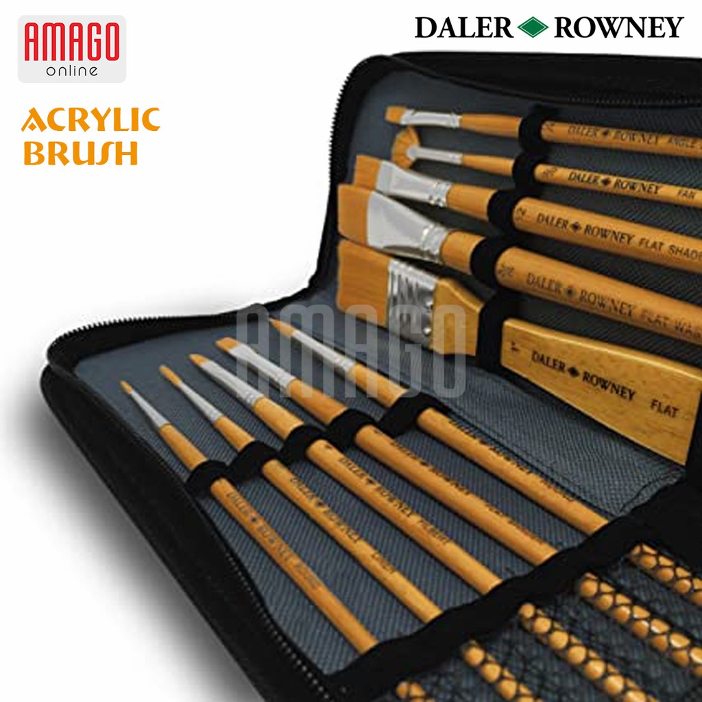 

RB DALER-ROWNEY Simply Acrylic Gold Taklon Brush Set 4 pcs #2 - 216920401